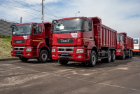 Поставка четырех самосвалов КАМАЗ 6520-ARX