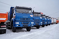 Поставка пяти самосвалов КАМАЗ 6522-6011-47 (RТ) для крупной золотодобывающей компании