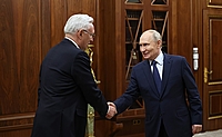 Президент РФ Владимир Путин встретился с генеральным директором ПАО «КАМАЗ» Сергеем Когогиным